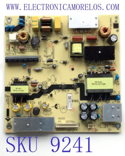 FUENTE DE PODER PARA TV HITACHI·ROKU / NUM DE PARTE TV5006-ZC02-02 / E021M289-T1 / 1010310026-03772 / E168066 / 2010054384 / PANEL CC495PU1L11 / CC495PU1L 11 / MODELO 50RC6 / ((NOTA IMPORTANTE:CHECAR QUE EL PANEL Y MODELO CORRESPONDA CON SU TELEVISION))